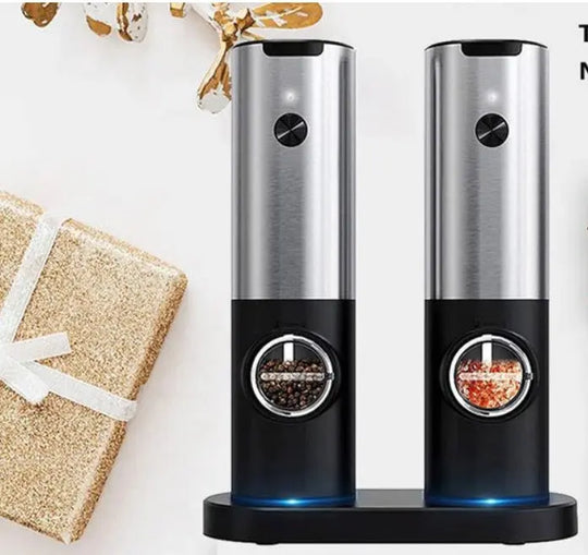 Electric Salt Grinder 2 Bottles Set - Shakefav.com