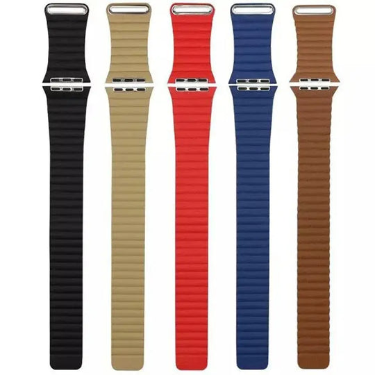 Magnet Genuine Leather Apple Watch Band - Shakefav.com