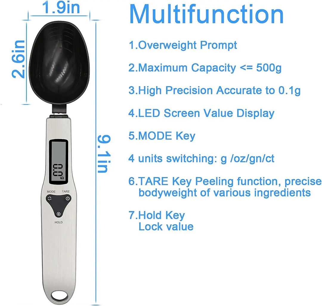 Kitchen Electronic Measuring Spoon Food Scale Digital Spoon Scale - Shakefav.com