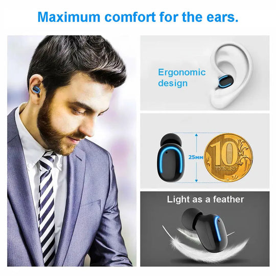 TWS Wireless Bluetooth 5.0 Earphones with1500 mAh power bank - Shakefav.com