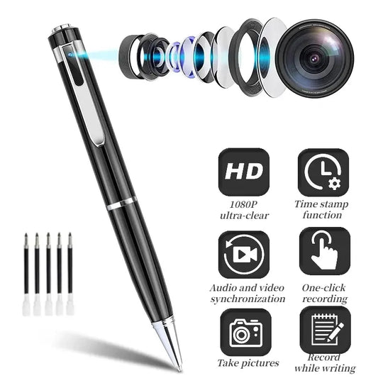 1080P Mini Hidden Camera Portable Pocket Pen Spy Camera - Shakefav.com