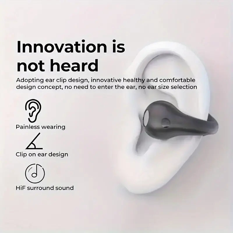 Open Ear Clip Wireless Earplugs Bluetooth TWS-Open Ear Headphones - Shakefav.com