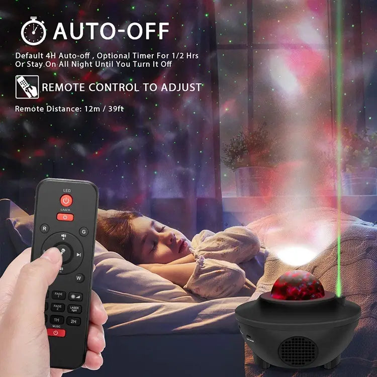 Colorful Starry Sky Galaxy Projector with Bluetooth Speaker - Shakefav.com