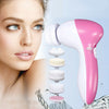 5 in 1 Electric Facial Cleansing Brush Exfoliater Deep Cleaning Face