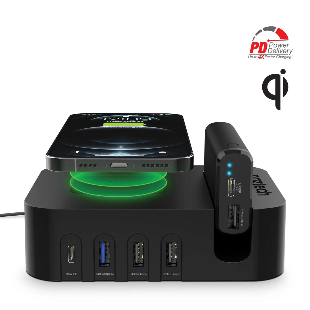 Naztech Ultimate Charging Station Pro to Charge 7 Devices Sky Iapetus