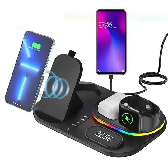 4 in 1 LED Wireless Charging Station-4 in 1 Charging Station - Shakefav.com