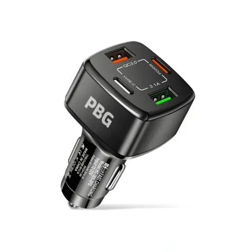 4-Port PD/USB Car Charger & 10FT Zebra iPhone Cable Bundle-4-Port Car Charger - Shakefav.com