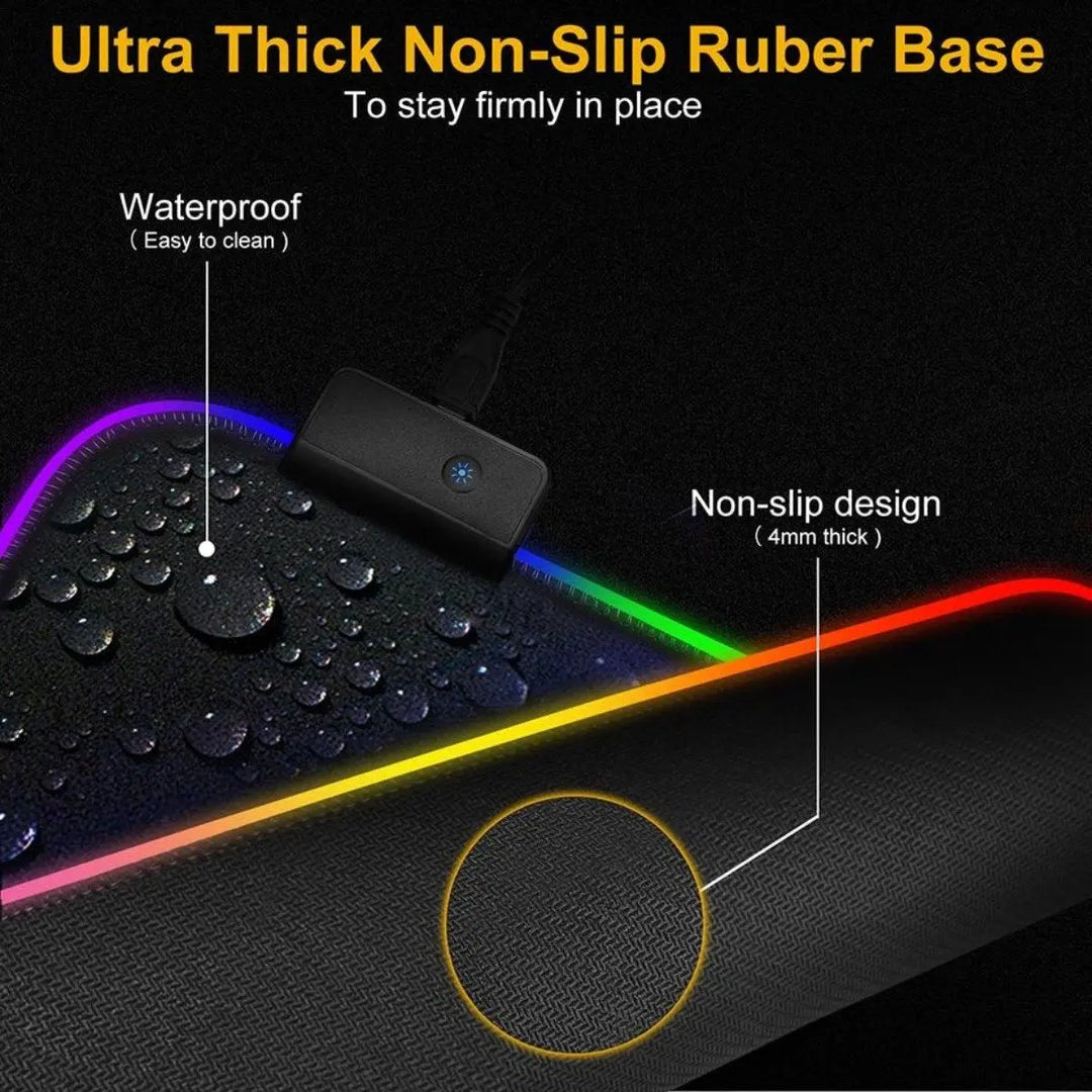 Ninja Dragons RGB Gaming 1 Touch Light Up Mouse Pad - Large Size - Shakefav.com