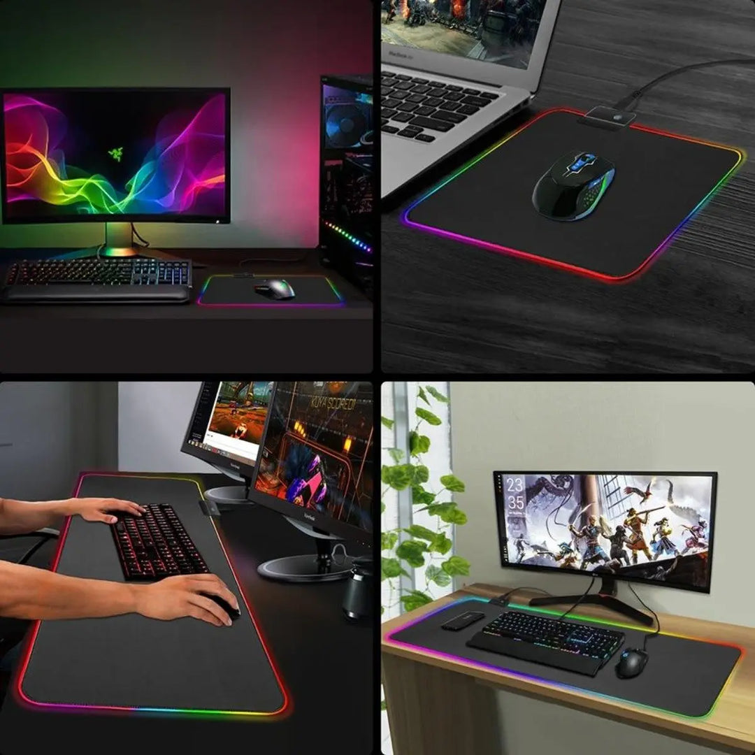 Ninja Dragons RGB Gaming 1 Touch Light Up Mouse Pad - Large Size - Shakefav.com