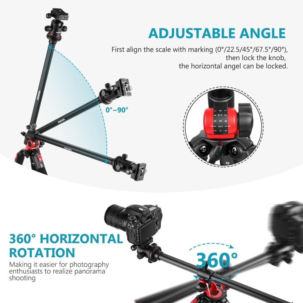79 Inches Aluminum Camera Tripod Monopod with 360 Degree Rotatable