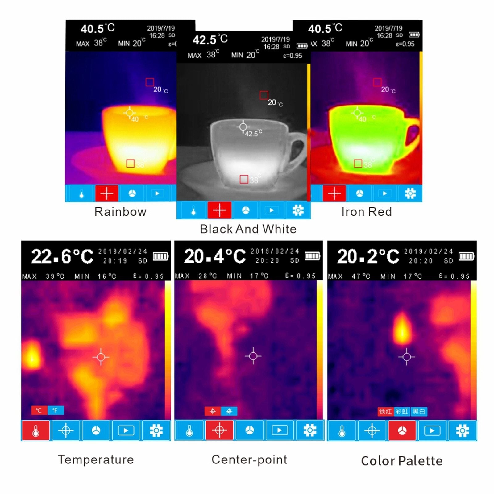 NF-521 Thermal Imager Infrared Camera Digital Display Heating Detector