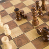 لعبة الشطرنج الخشبية القابلة للطي