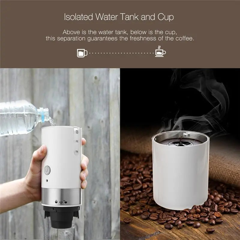 200ml Mini Coffee Machine Portable Coffee Maker Hourglass American - Shakefav.com