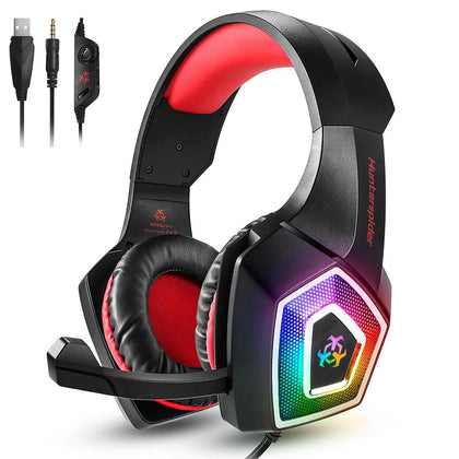 Casque de jeu stéréo LED Dragon avec microphone