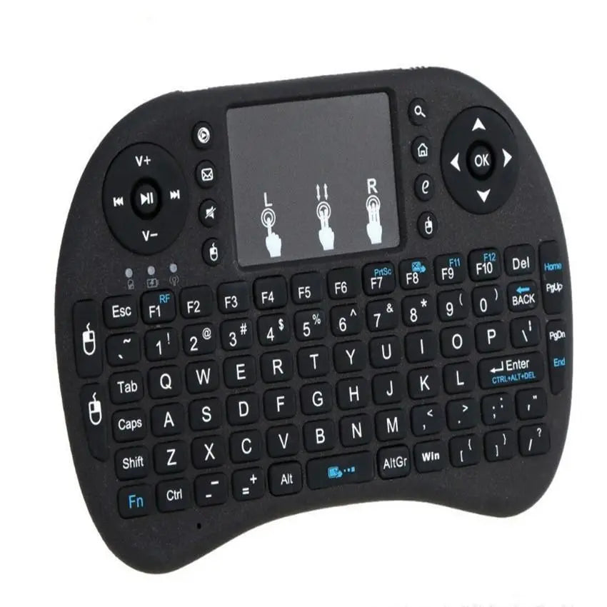 Mini 2.4GHz Wireless Backlit Keyboard Portable Hand-Held with Touchpad - Shakefav.com