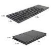 Portable Triple Folding Bluetooth Keyboard Wireless Mini Foldable