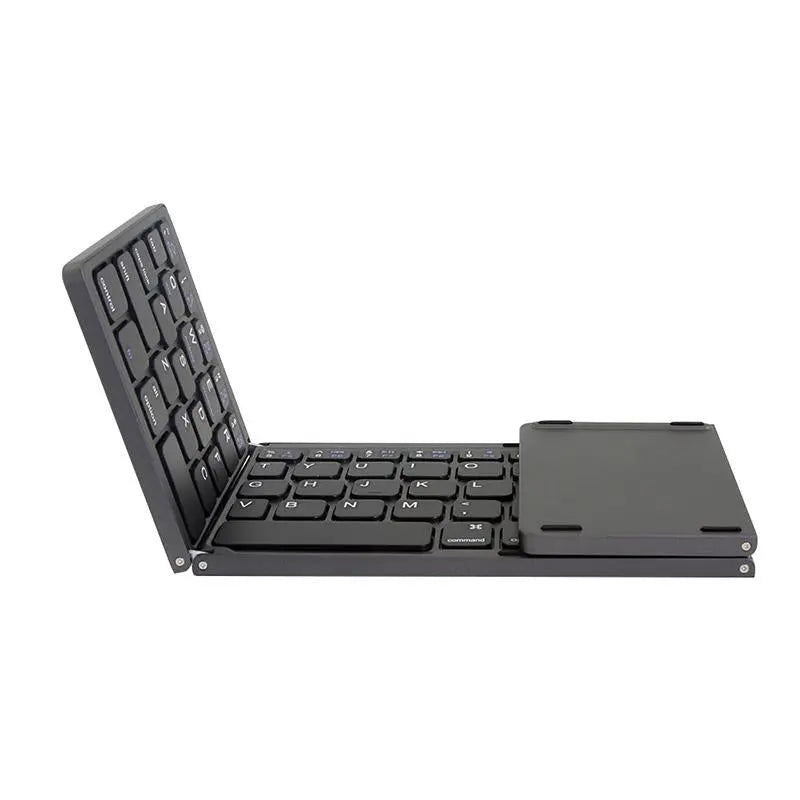 Portable Triple Folding Bluetooth Keyboard Wireless Mini Foldable - Shakefav.com