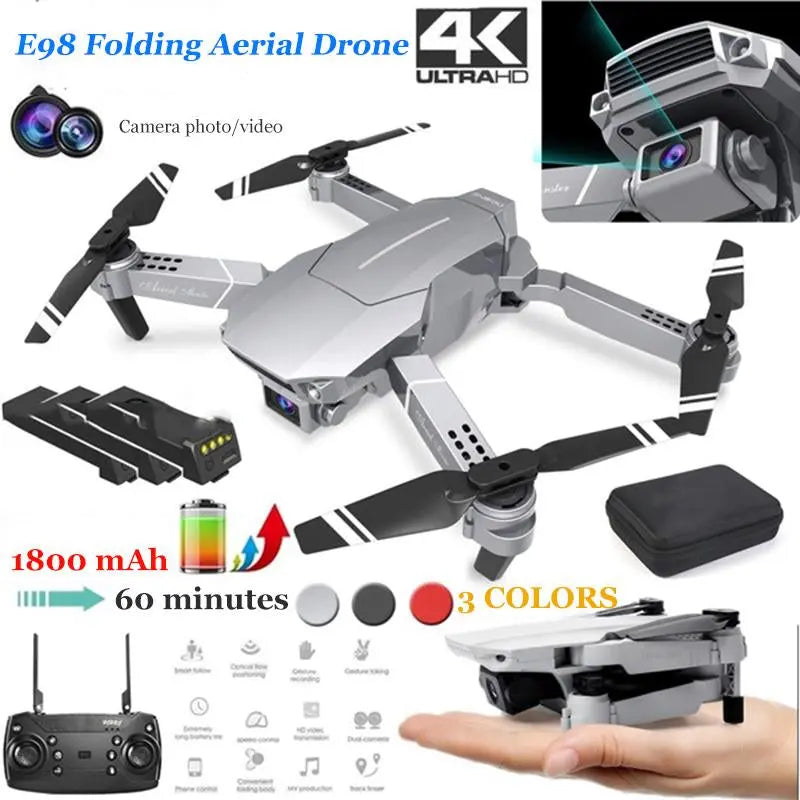 Professional RC Foldable Quadcopter E98 4K HD GPS Drone Adjustment - Shakefav.com