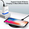 4 Port 3.1 A Charging Technology USB Wall Charger Station- Black