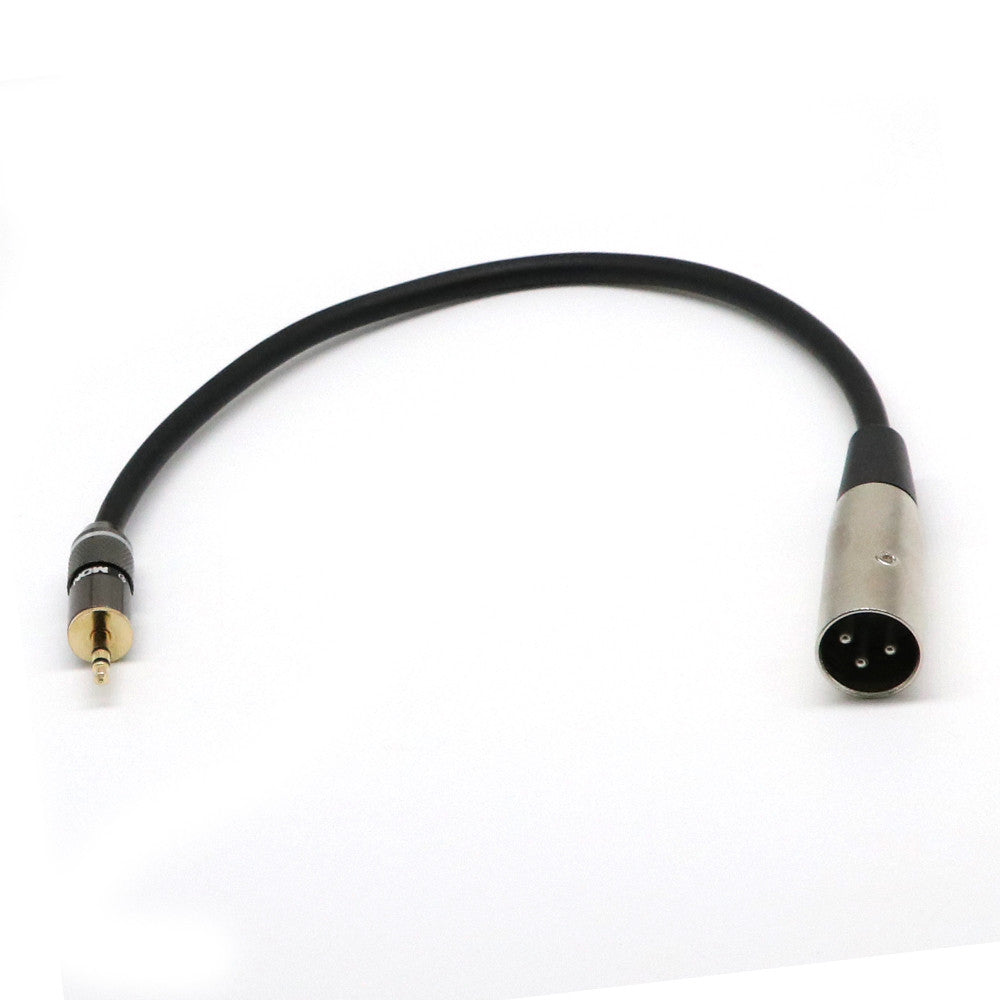 0.3m XLR 3-Pin Male to 3.5mm Stereo Plug Shielded