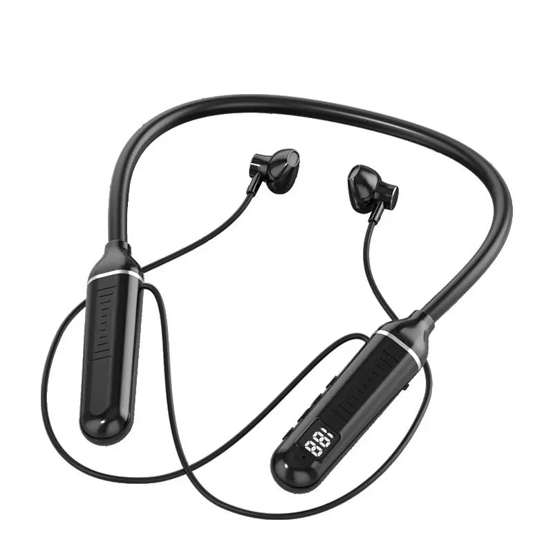 Neck-worn Wireless Bluetooth Headset With Display Function Maroon Asteria