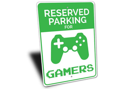 Gamer Parking Sign