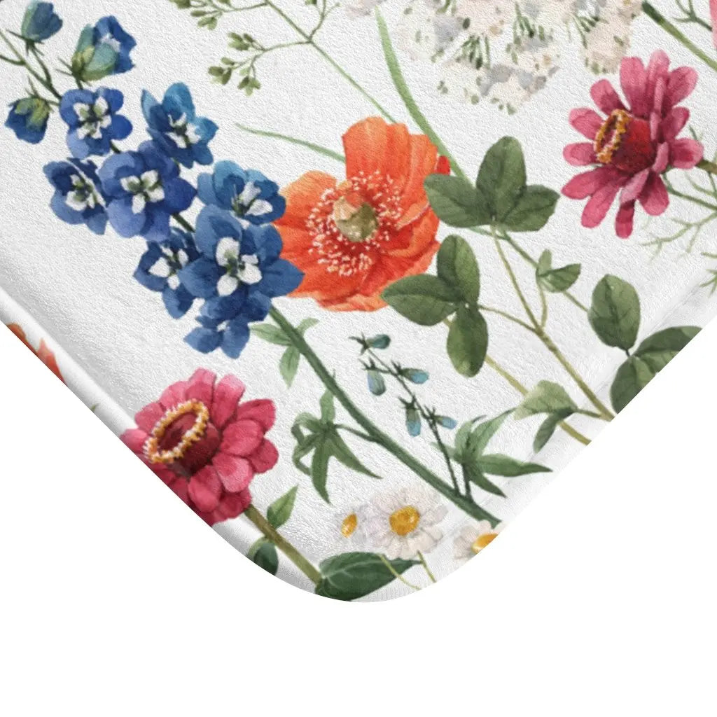 Spring Floral Garden Bath Mat Decor Rug - Shakefav.com