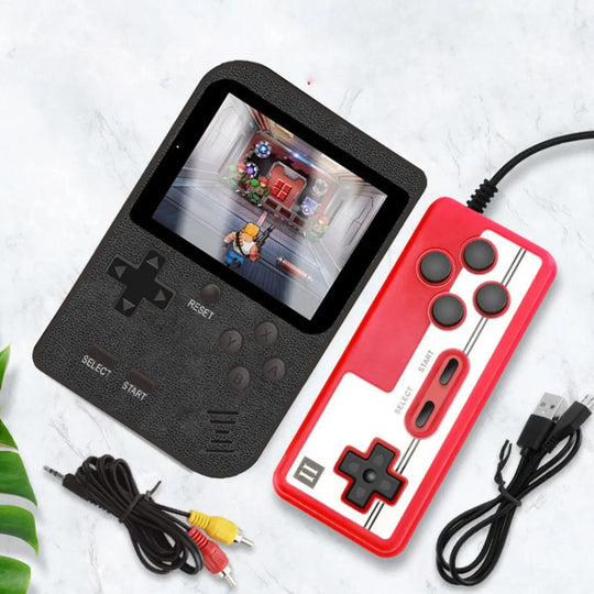 Portable Game Pad With 400 Games Included + Additional Player Salmon Lucky