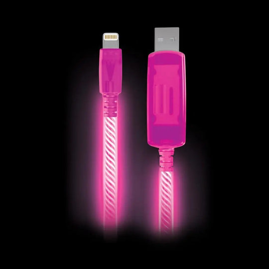 Light Pulse iPhone Electroluminescent Charge & Sync Cable (Pink) Lime Orpheus