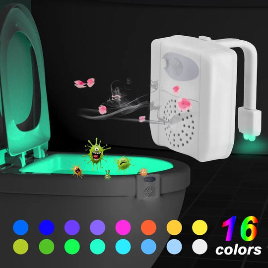 CLEAN BOWL UV Sanitizing Light For Germ Free Toilets With LED Motion - Shakefav.com