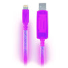 Câble de charge et de synchronisation électroluminescent pour iPhone Light Pulse (rose)
