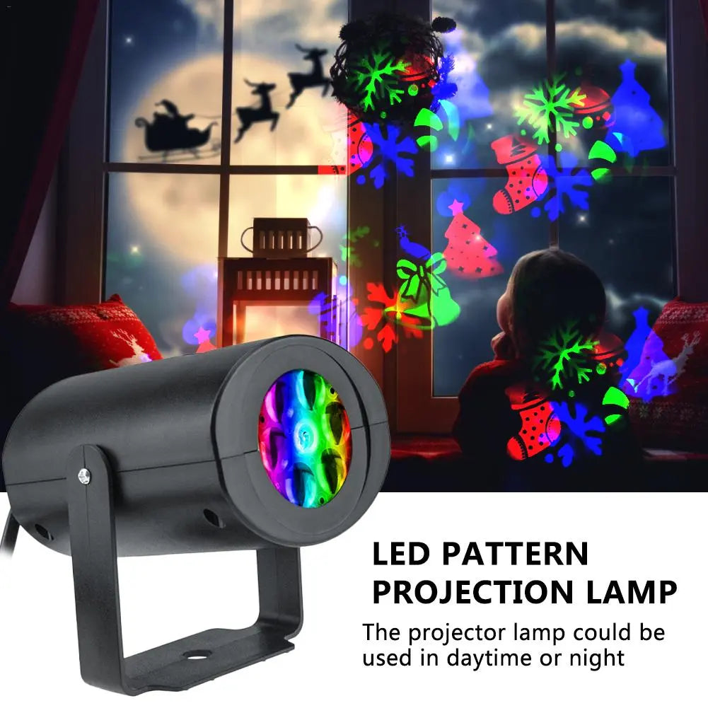 Christmas Pattern LED Laser Projector Colorful Projector Maroon Asteria