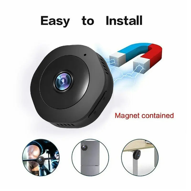 1080P Mini Camera APP Remote Control Monitor Home Security Maroon Asteria