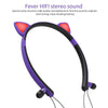 Casque d'oreille de chat avec microphone pour tous les téléphones