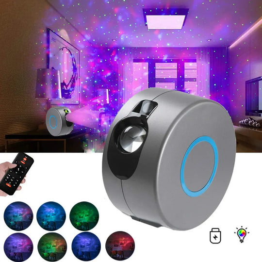 Galaxy Starry Sky Projector Rotating Maroon Asteria