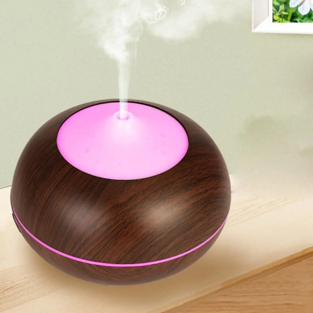 Mistyrious Essential Oil Humidifier Natural Oak Design With Easy - Shakefav.com