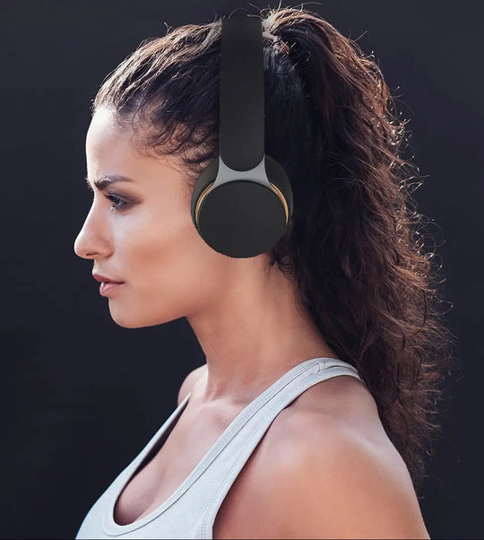 Wireless Headphones Bluetooth Headset Maroon Caeneus