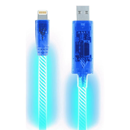 Light Pulse iPhone Electroluminescent Charge & Sync Cable (Blue)