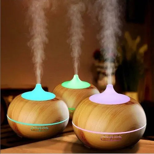 Mistyrious Essential Oil Humidifier Natural Oak Design With Easy - Shakefav.com