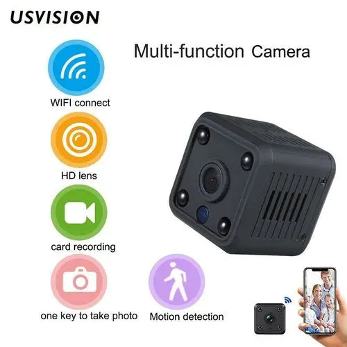 Usvision V380 1080P WIFI IP Camera 2MP Mini Indoor Cube P2P Motion - Shakefav.com