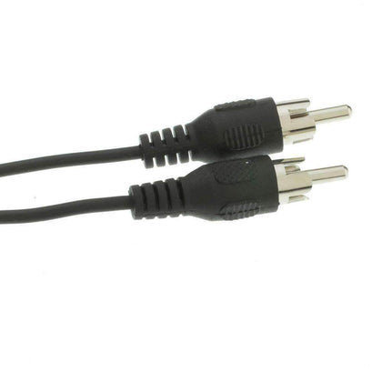 RCA Female to Dual Male Splitter/Adapter - Black