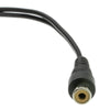 RCA Female to Dual Male Splitter/Adapter - Black