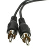 RCA Female to Dual Male Splitter/Adapter - Black