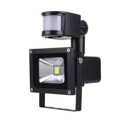 10W 900LM LED Infrared Motion Sensor Floodlight Lamp with Solar Panel