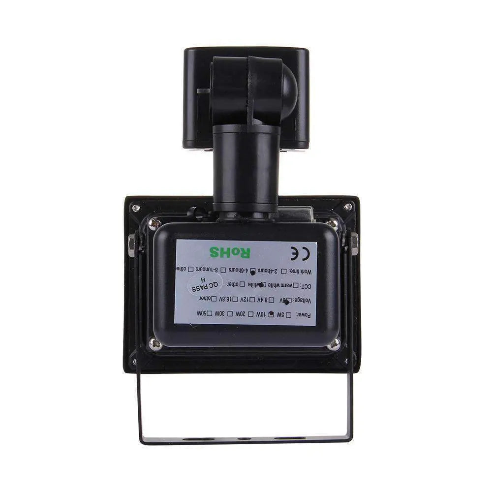 10W 900LM LED Infrared Motion Sensor Floodlight Lamp with Solar Panel - Shakefav.com