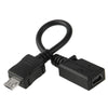 AMZER® Adaptateur de câble mini USB femelle vers micro USB mâle 13 cm - Noir