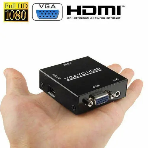 AMZER HD 1080P HDMI Mini VGA to HDMI Scaler Box AV Digital Converter - Shakefav.com