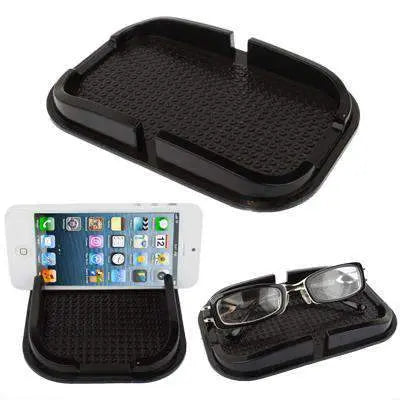 Universal Mobile Phone Car Rubber Smart Non-slip Stand Holder - Black - Shakefav.com