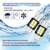 DC12V-24V 3W 6000K 660LM 6LED SMD-3030 LEDs ضوء تشغيل السيارة / القراءة