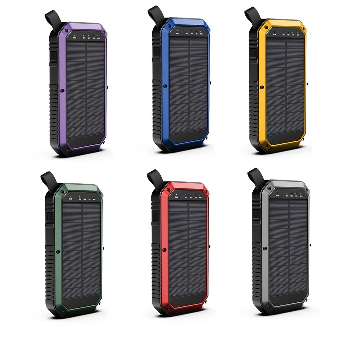 Sun Chaser Mini Solar Powered Wireless Phone Charger 10,000 mAh With - Shakefav.com